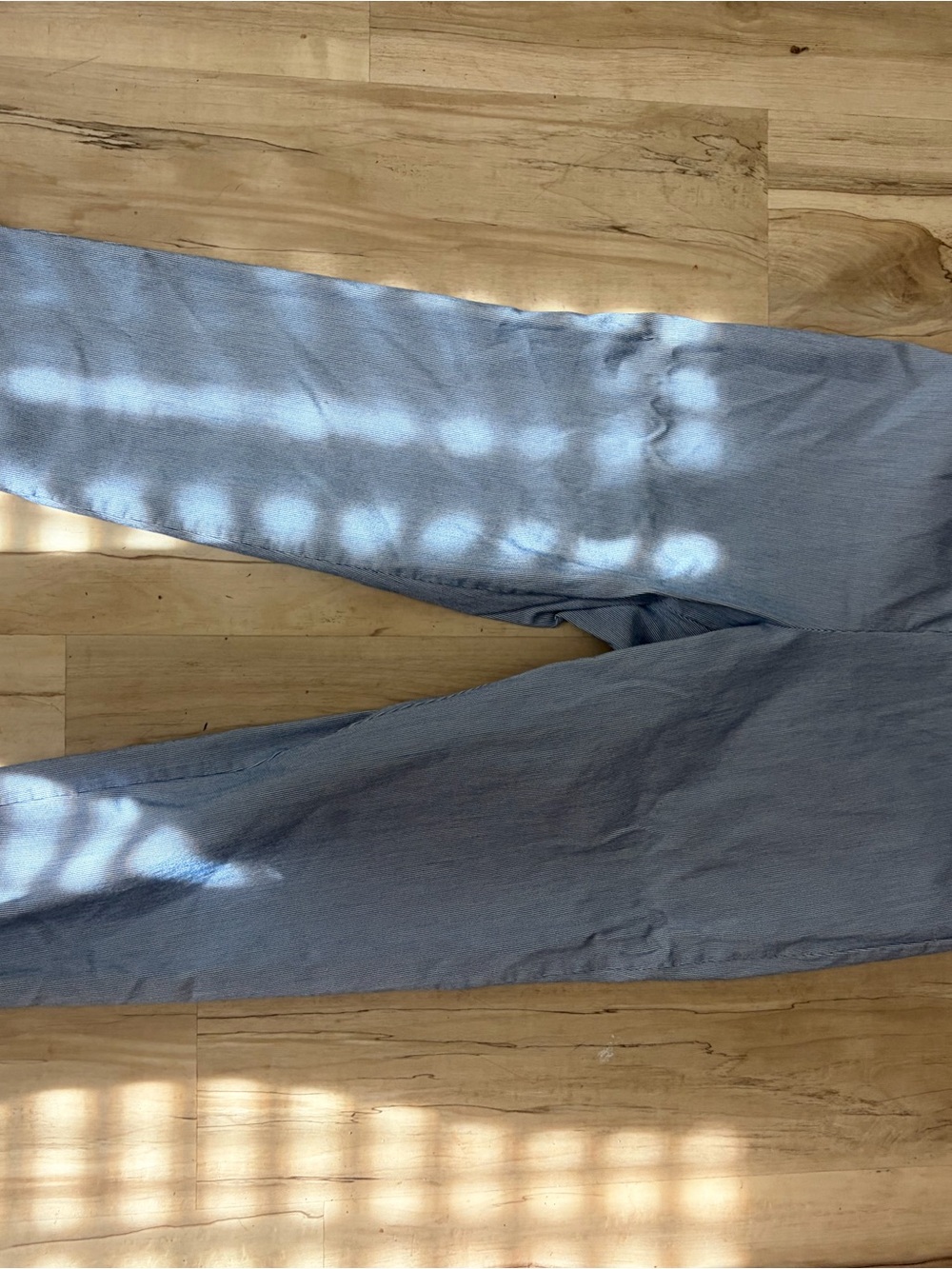 Counterparts Light Blue and White Pinstripe Trousers